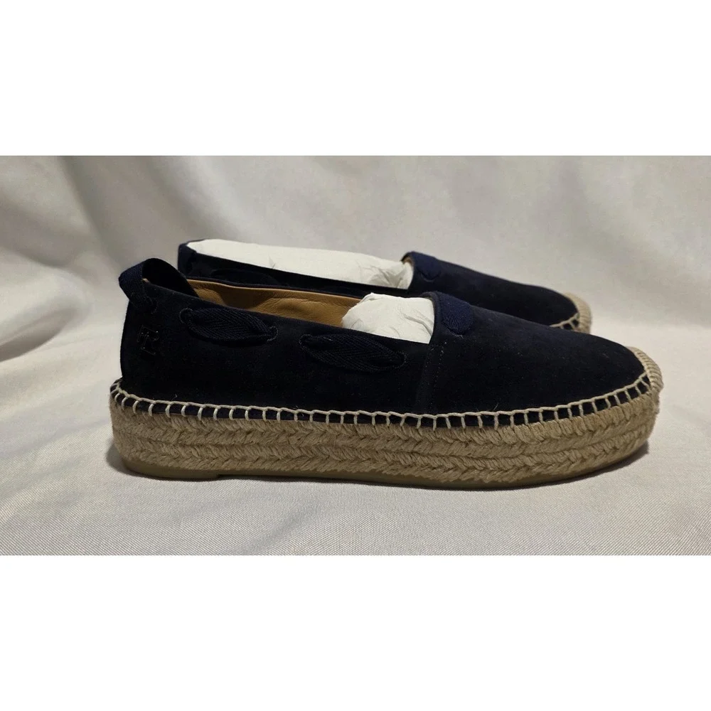 Ralph Lauren Purple Label 800876132002 Women's Blue Suede Espadrille.‎ Size 6.5